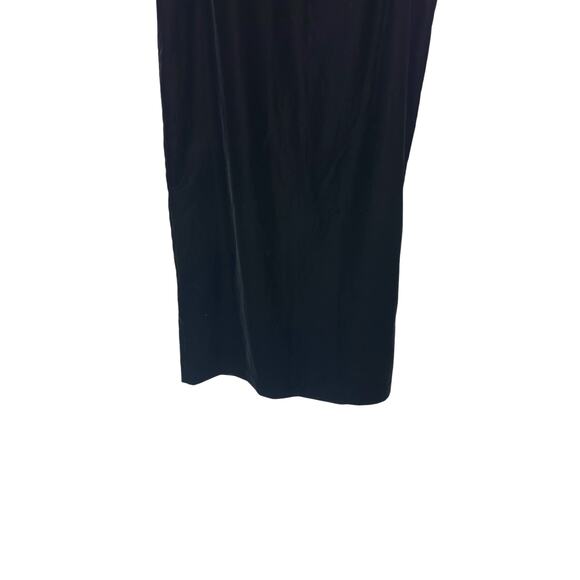 NWT Liz Claiborne Black Vamp Velvet Witchy‎ Whimsigoth Maxi Skirt Size 12 - Picture 4 of 10